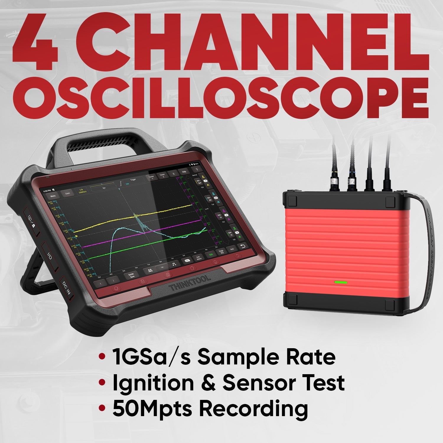 Thinkcar ThinkTool Scope Box - 4 Channel Oscilloscope Scope Box 100Mhz Bandwidth Vehicle Diagnostic Equipment Tool