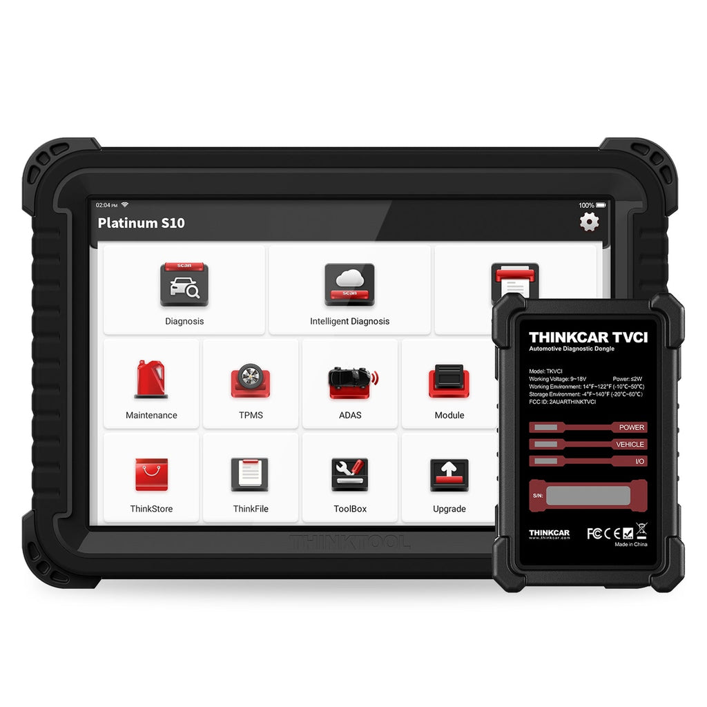 Thinkcar Platinum S10 CANFD 10-Inch Professional Diagnostic Scanner - Bi-Directional OBD2 Tool with Full System Coverage