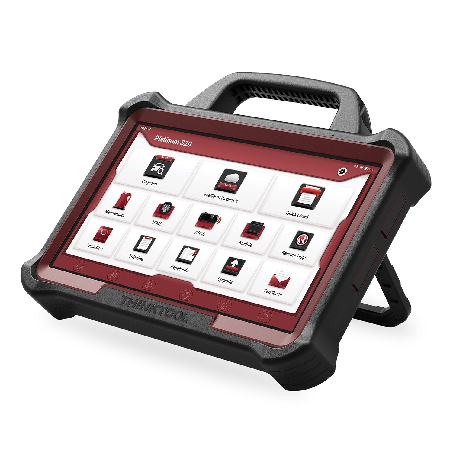Thinkcar Platinum S20 13-Inch Professional Diagnostic Scanner with Oscilloscope - Advanced Bi-Directional OBD2 Tool with ECU Coding