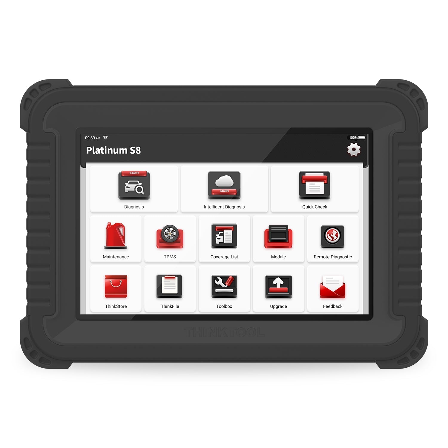 Thinkcar Platinum S8 8-Inch Professional Diagnostic Scanner - Full System OBD2 Tool with Bi-Directional Control & 28 Maintenance Resets