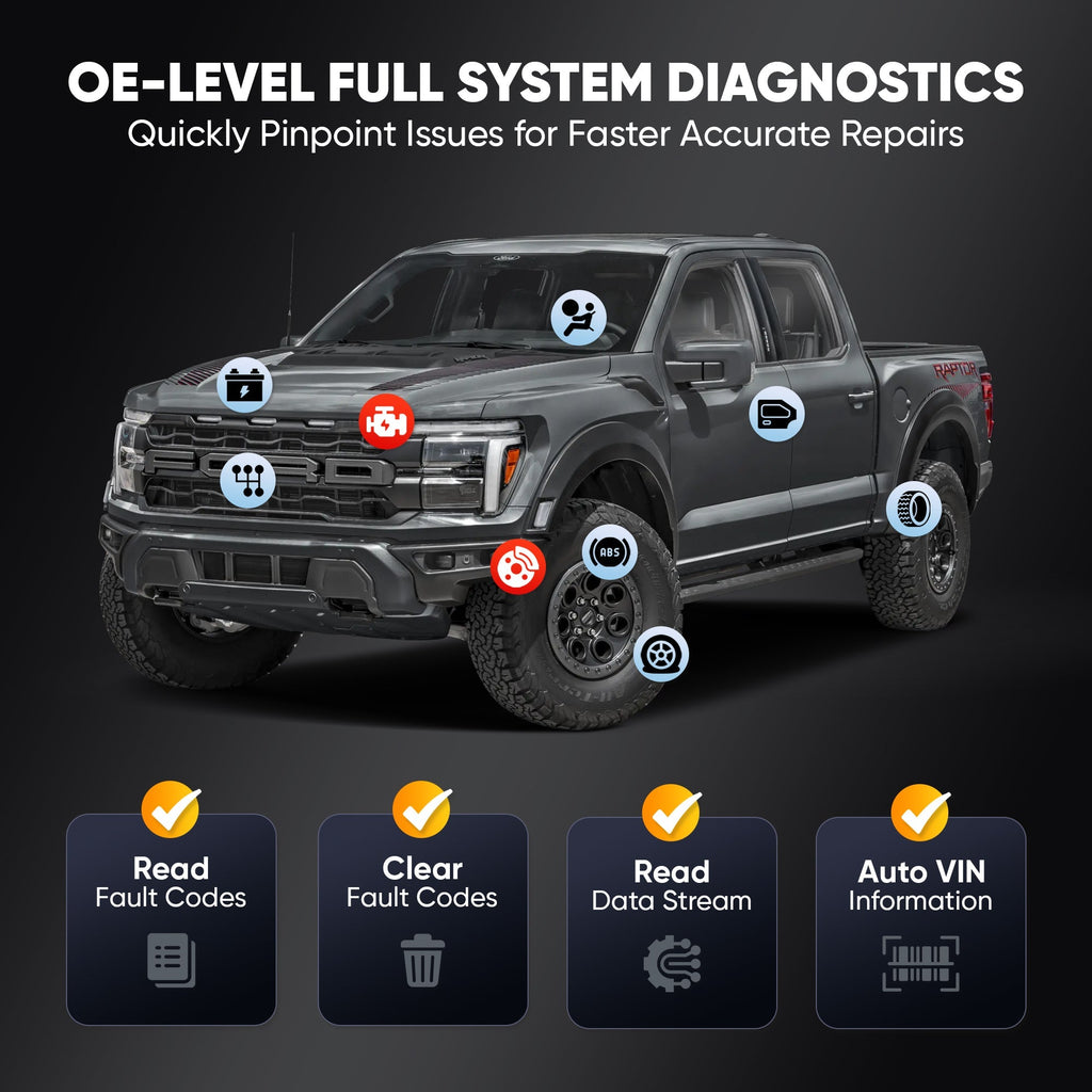 Thinkcar Platinum 191 8-Inch Professional Diagnostic Scanner - Full System OBD2 Scan Tool with Active Test Functions