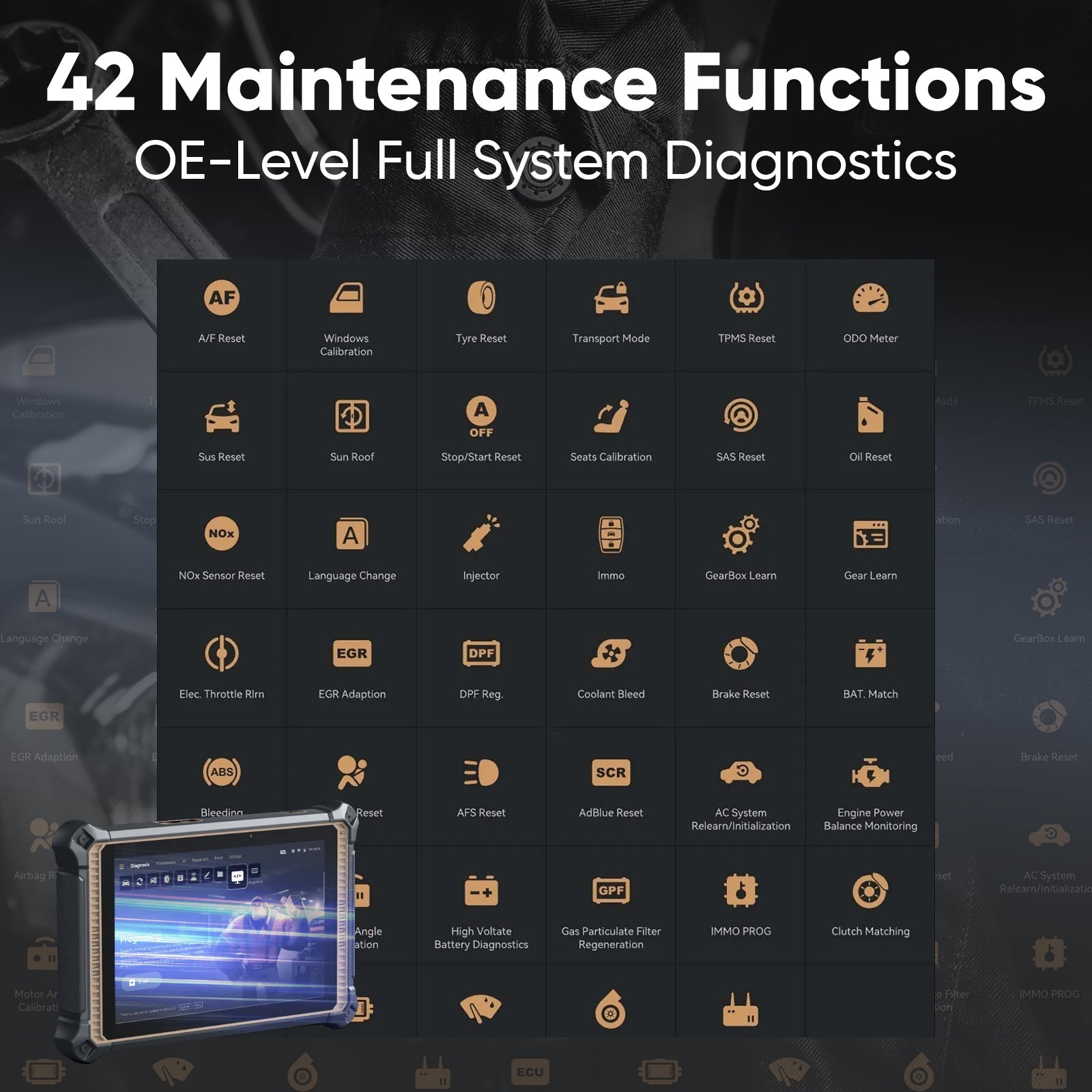 Thinkcar Platinum 391 10-Inch OBD2 Diagnostic Scanner - Full System Scan Tool with Maintenance Reset Functions