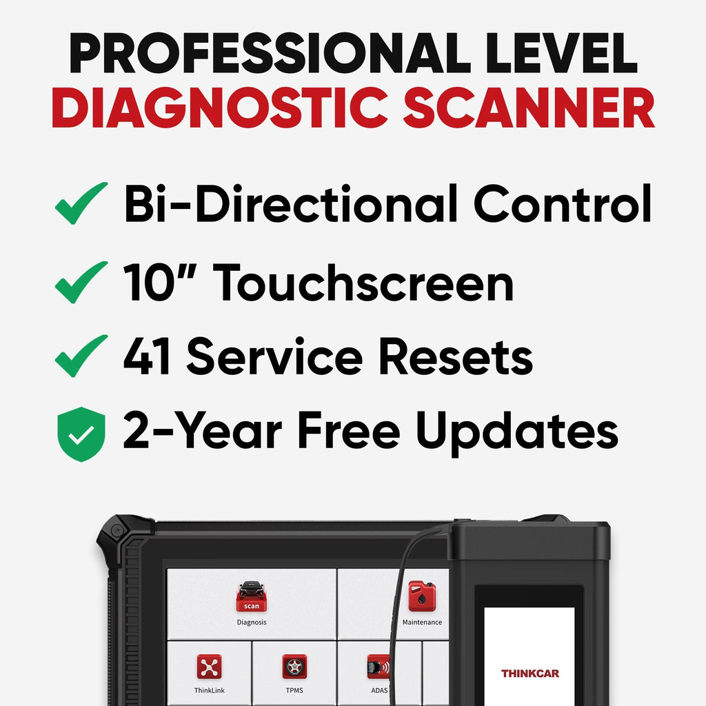 Thinkcar Platinum 393 10-Inch Automotive Diagnostic Scanner - Full System OBD2 Scan Tool with Active Test Functions