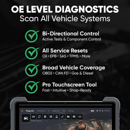Thinkcar Platinum 394 12-Inch Professional OBD2 Scanner - Advanced Diagnostic Tool with Bi-Directional Control