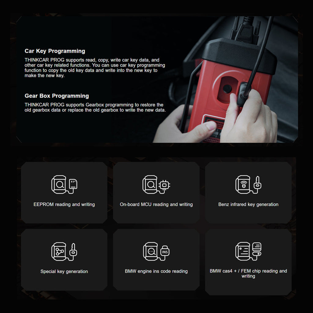 Thinkcar PROG - Professional Immobilizer Key Programmer and Automotive Diagnostic Equipment