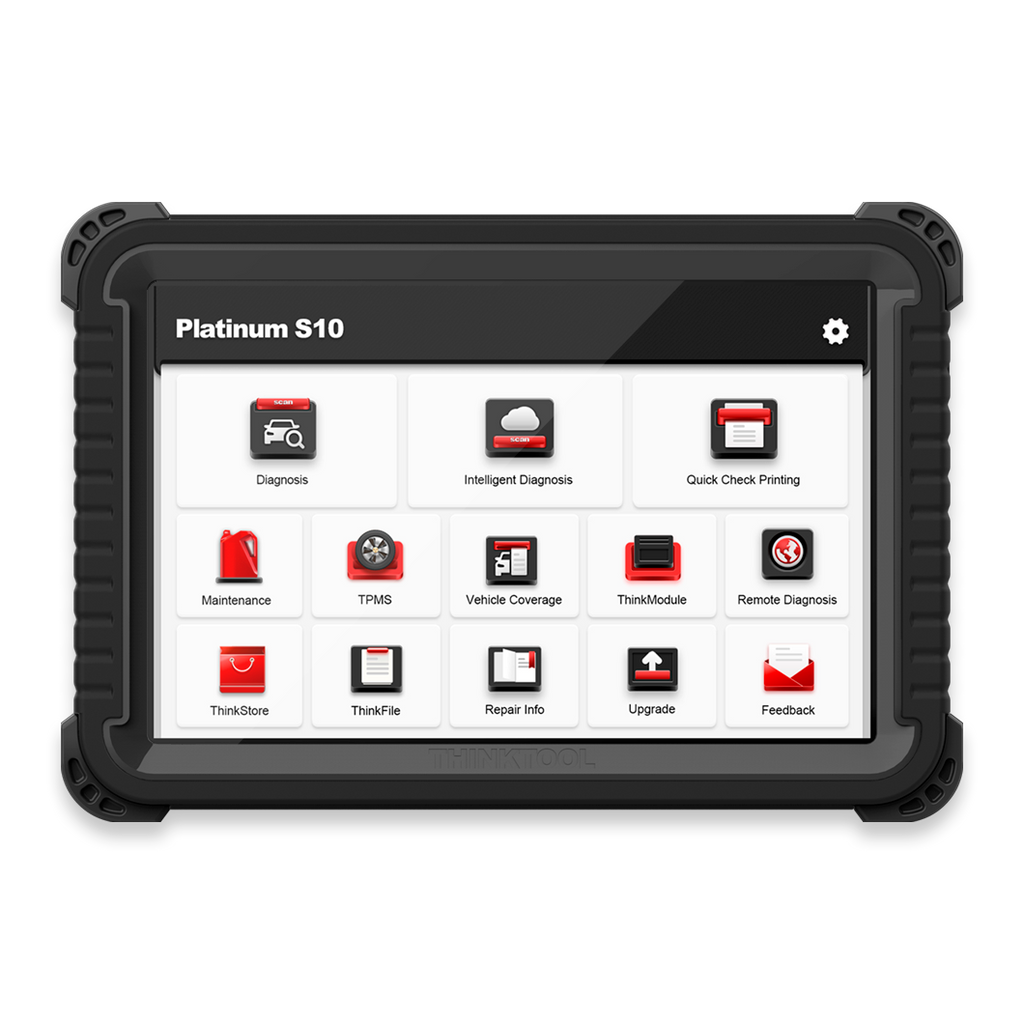 Thinkcar Platinum S10 10-Inch Professional Diagnostic Scanner - Bi-Directional OBD2 Tool with Full System Coverage