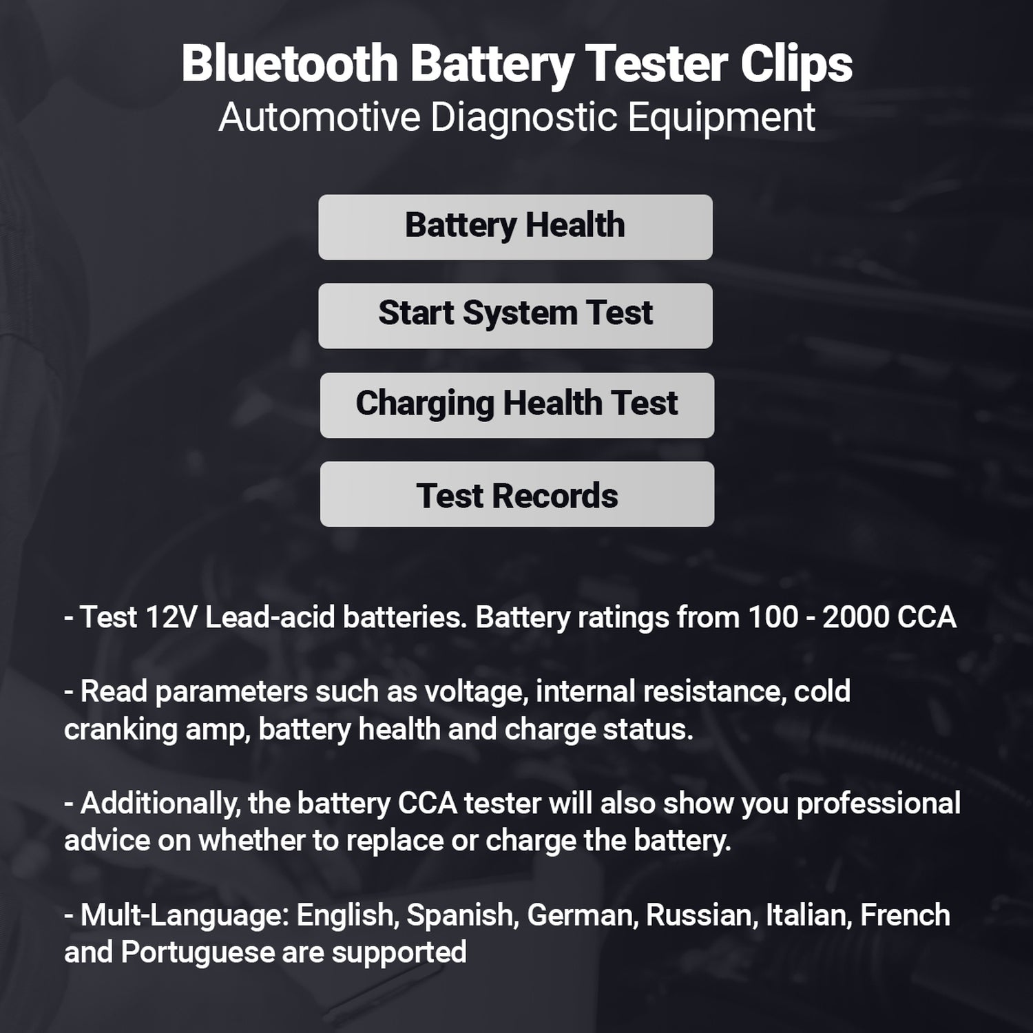 Thinkcar ThinkEasy V2 - Car Battery Tester with Bluetooth 5.0 + App Automotive Alternator Tester
