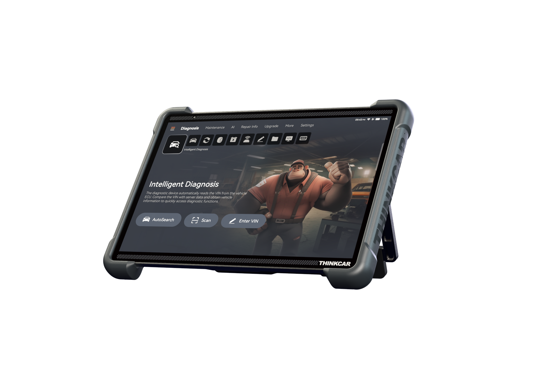 Thinkcar Platinum 399 14-Inch Professional Diagnostic Tablet - Bi-Directional OBD2 Scanner with ECU Coding