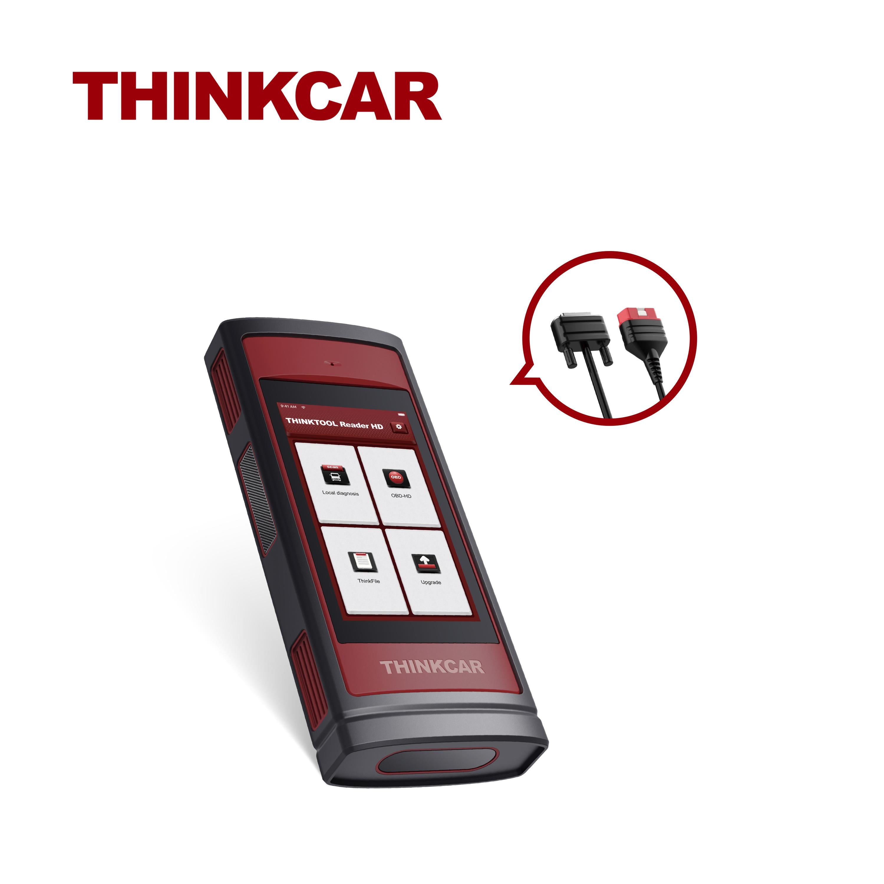 Thinkcar ThinkTool Reader HD - 5" Professional OBD2 Scanner For Heavy Duty Commercial Vehicles Automotive Diagnostic Equipment